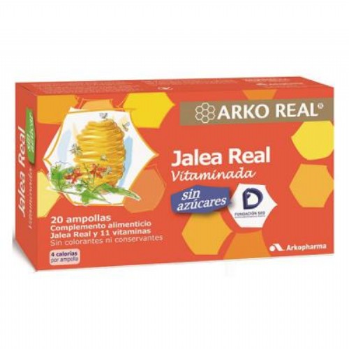 ARKOREAL JALEA REAL VITAMINADA SIN AZUCAR (15 ML 20 AMP)